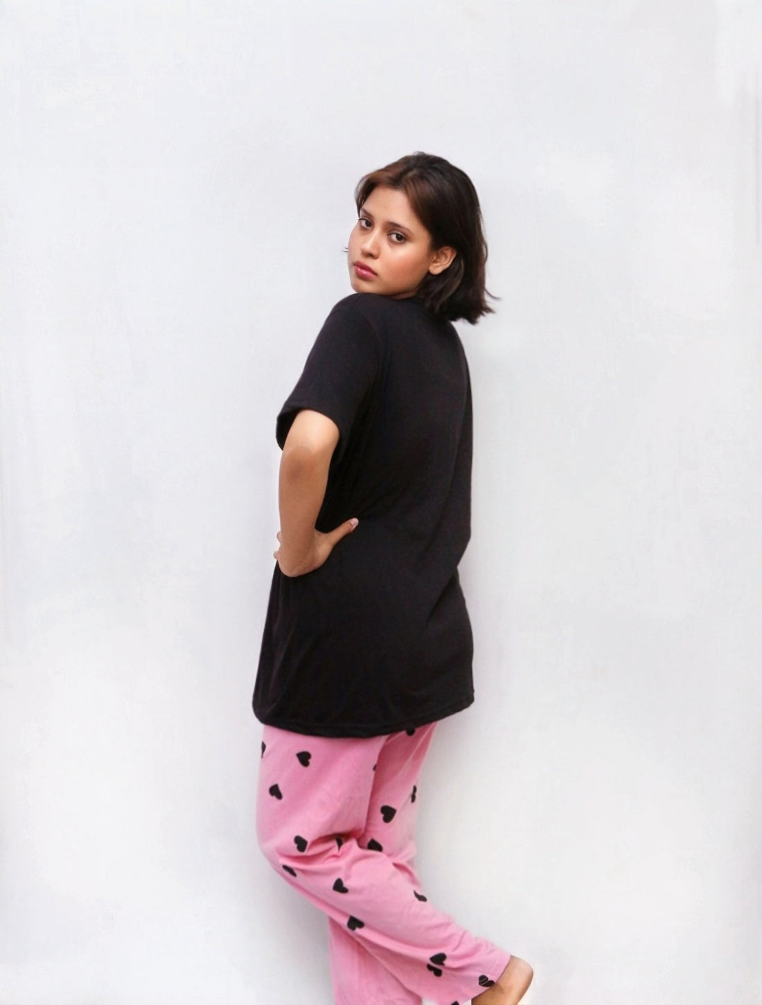 Women's Love Print Nightwear Set